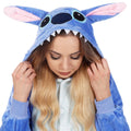 Pijama tip salopeta pentru adulti, model Stitch, marime L