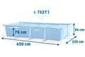 Piscina cadru metalic Intex 28273NP, 450x220x84 cm, 7.100 litri
