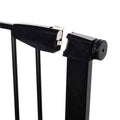 Poarta de siguranta Safety Gate pentru scari, ajustabila 110-117 cm, din otel, neagra