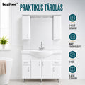 Leziter Set mobilier baie Bianca Plus 105, alb lucios
