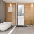 Leziter Set mobilier baie Bianca Plus 55, alb lucios, deschidere pe dreapta