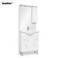 Leziter Set mobilier baie Bianca Plus 75, alb lucios, deschidere pe dreapta