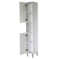 Leziter Dulap baie Bianca Plus 30 cu 2 usi, deschis, alb lucios, universal
