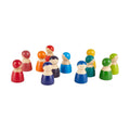 Leziter 12 prieteni figurine colorate Montessori din lemn