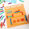 Leziter Numărare tijă puzzle aritmetică educaționale jucărie din lemn