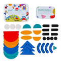 Leziter Figură logică puzzle Montessori jucărie din lemn