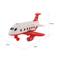 Leziter Avion de transport pentru pompieri cu 4 mașini de pompieri, accesorii, efecte luminoase și sonore