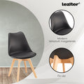 Leziter Scaun de masă Silla negru