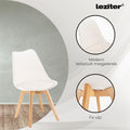 Leziter Scaun de masă Silla alb