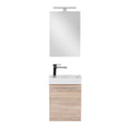 Leziter Set mobilier baie Fantastic Melanie cu oglinda, stejar sonoma