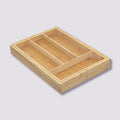 Organizator extensibil tacamuri 5Five din bambus cu 6 compartimente, 35x39x4 cm, natur