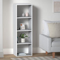 Biblioteca 5Five Mix n'Modul cu 4 compartimente, 35x32x134 cm, alb