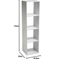Biblioteca 5Five Mix n'Modul cu 4 compartimente, 35x32x134 cm, alb