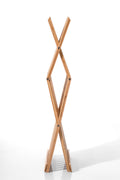 Taburet pliabil 5Five din bambus, 40x32x45 cm, maro caramel