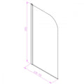 Leziter Paravan de baie Eva 70x140 cm Negru