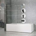 Leziter Paravan de baie Eva 70x140 cm Negru