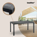 Leziter Set mobilier de grădină Hellma 6+1, grafit