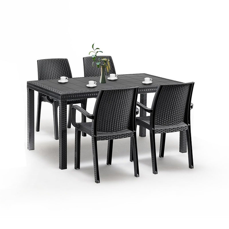 Leziter Set mobilier de grădină Corri 4+1, grafit