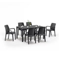 Leziter Set mobilier de grădină Corri 6+1, grafit
