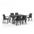 Leziter Set mobilier de grădină Corri 6+1, grafit