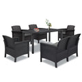 Leziter Set de mobilier de grădină Venus IV cu 6 locuri, grafit