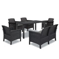 Leziter Set de mobilier de grădină Venus IV cu 6 locuri, grafit