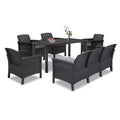 Leziter Set de mobilier de grădină Venus IV cu 7 locuri, grafit