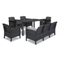 Leziter Set de mobilier de grădină Venus IV cu 7 locuri, grafit
