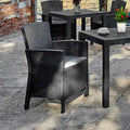 Leziter Set mobilier de grădină Malima 4+1, grafit