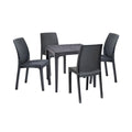 Leziter Set mobilier de grădină Malinda 4+1, grafit