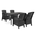 Leziter Set mobilier de grădină Odima 4+1, grafit