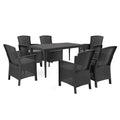 Leziter Set mobilier de grădină Odima 6+1, grafit