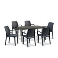 Leziter Set mobilier de grădină Prato 6+1, grafit