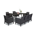 Leziter Set de mobilier de grădină Venus III cu 7 locuri, grafit