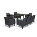 Leziter Set de mobilier de grădină Venus III cu 7 locuri, grafit