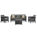 Leziter Set de mobilier de grădină Venus II cu 5 locuri, grafit
