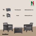 Leziter Venus Balcony set mobilier de grădină grafit