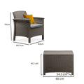 Leziter Set mobilier de grădină Venus Balcony Cappuccino
