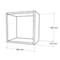 Leziter Boxie dulap de perete deschis 40x40x27 cm galben