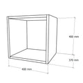Leziter Boxie dulap de perete deschis 40x40x37 cm galben