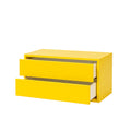 Leziter Boxie 2 sertare dulap de perete 40x80x37 cm galben