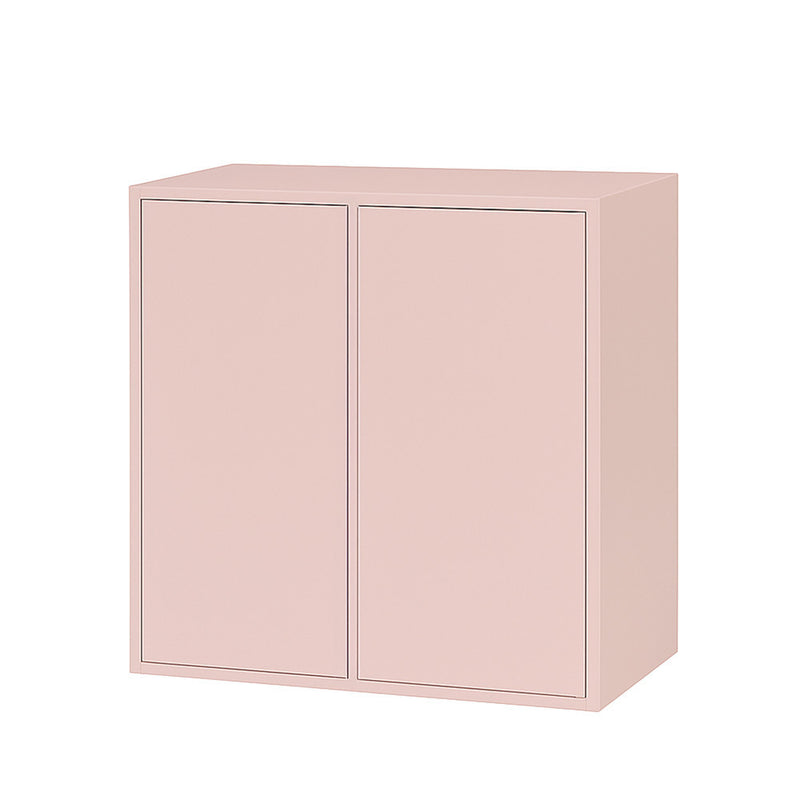 Leziter Boxie 2 uși dulap de perete 80x80x37 cm roz