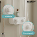 Leziter Set de duș digital Tropic cu baterie termostatică, alb