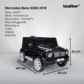 Leziter Mașină electrică Mercedes Benz G500 neagră