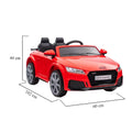 Leziter Mașină electrică Audi TT roșie
