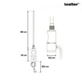 Leziter Cartuș electric de încălzire pentru uscător de prosoape cu termostat digital 400W alb