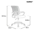 Leziter Tivo birou scaun pivotant negru