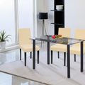 Leziter Scaun de sufragerie din piele Kelly, bej