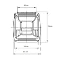 Leziter Container deșeuri 240L galben