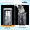 Leziter Dop de scurgere cu filtru din oțel inoxidabil 60 mm